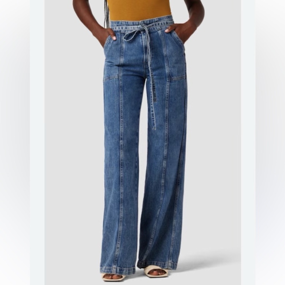 Hudson Tie Waist Wide Leg Trouser Size 34